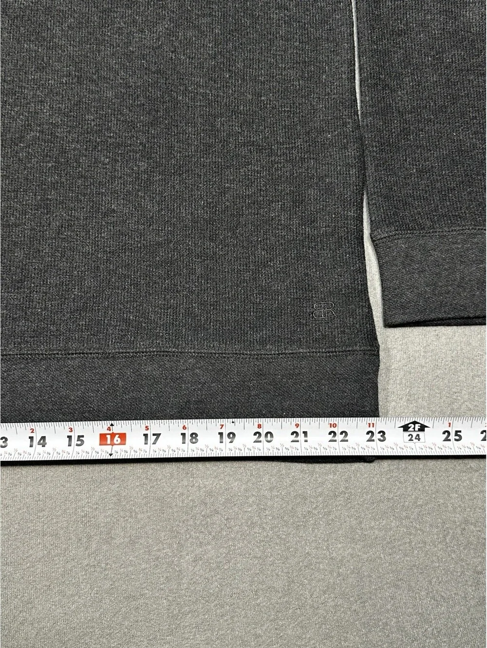 Banana Republic Men’s XL Quarter Zip Pullover Sweater Gray Cotton Blend